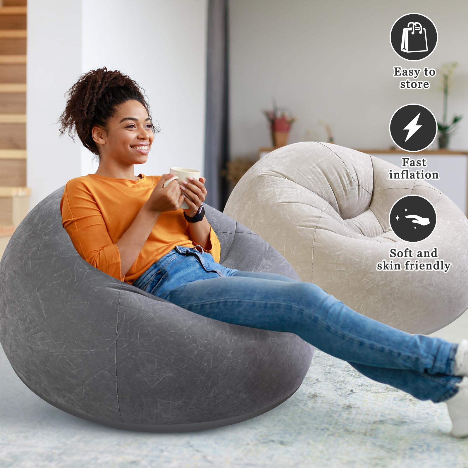 インフレータブルソファ、アウトドアキャンプソファインフレータブル